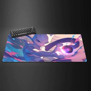Bandai | Pokemon Large Gaming Mouse Pad Rubber Keyboard Desk Mat With 2MM Lock Edge Mousepad