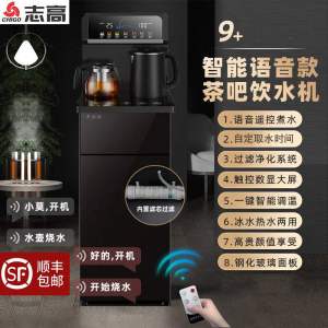 Smart Voice Controlled Standing Drinking Water Machine with Lowered Water Bucket Refrigeration And Heating Multi-Function Tea Bar Machine