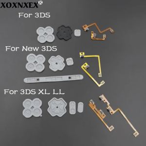 1Set Conductive Rubber Silicone Pads Buttons & L R Shoulder Button with Flex Cable For 3DS/3DS XL / New 3DS Console Repair Parts