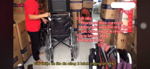 Xe lăn đa năng có bô ngả nằm chống lật Lucass X-767 - X-767B