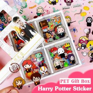 Genuine Anime Harry Potter PET Sticker Sets Hermione Ronald Sticker Decor for Diary Scrapbooking Stationery Toys Gifts