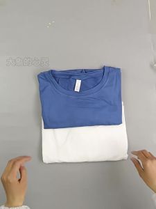 QIJINXIANGMEI | Frayed Fabric Loose Round Neck Short T-Shirt for Sports