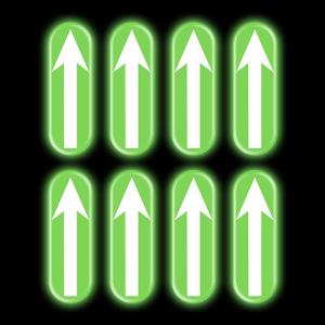 Night Glow Safety Auxiliary Vehicle Distance Judge Sticker