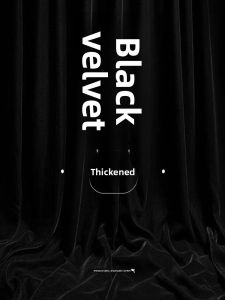 Black Velvet Fabric Dustproof Background Cloth Absorption Curtain Small Dance Dark Room Gold Silk Velvet Home Fabric Art