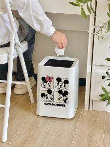 ถังขยะขนาดใหญ่สำหรับห้องนั่งเล่น ห้องนอน ห้องครัว ห้องน้ำ หอพัก ถังขยะกระดาษ ถังขยะแบบเปิด ถังขยะ PP ทรงสี่เหลี่ยม