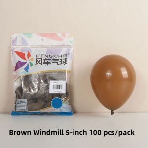 Matte Finish 5-Inch Latex Balloons Windmill Design for Bedroom Wedding Decor Cartoon Childrens Birthday Party Decoration