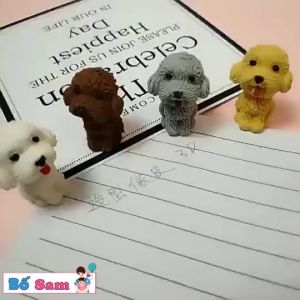 SET 5 Cục tẩy hình chó cún đáng yêu gôm tẩy cho học sinh văn phòng phẩm Shop Bố Sam