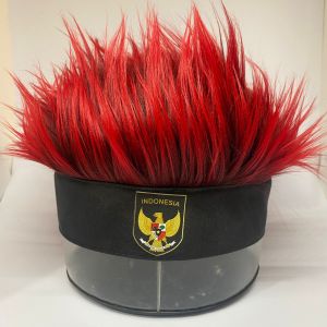 Topi Rambut Timnas Indonesia Kreasi Bulu Korea