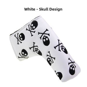 L-shaped Cartoon Embroidered Golf Putter Cover PU Waterproof