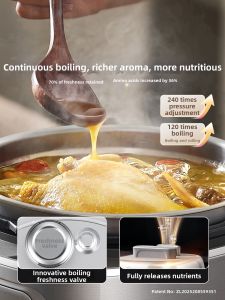 Midea | Zero-fluoride No-coating 316 Stainless Steel Household Electric Pressure Cooker