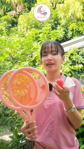 Baby Pro Badminton/Tennis Rackets and Ball Toy Set Indoor and Outdoor Sports Play Catch and Fun