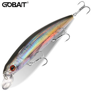 GOBAIT Floating Minnow 14cm 24g Top Water Fishing Lure Weight System HardBait Suspending Wobbler Strong Hook Jerk Bait 0-1.5m