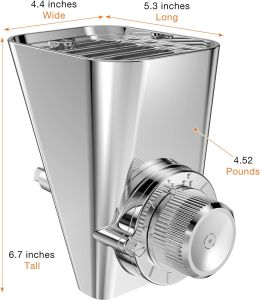 Grain Mill Attachment for KitchenAid Flour Mill Wheat Mill | All Metal Material 9 Adjustable Grinding Levels