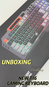 RAIKU T16 Metal Gaming Keyboard and Mouse Set Universal Wired Keyboard for Computers and Phones