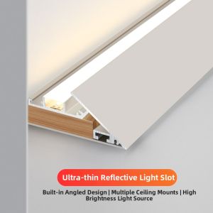 JINGYA | Wall Washing Suspended Ceiling LED Strip Light with 45 Degree Reflector