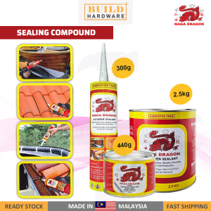 Naga Dragon Bitumen Sealing Compound 300g/400g/2.5kg Bituminous Compound Kompaun Penampal Bocor
