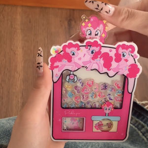 Xiaohongshu Same Style My Little Pony Biqi Pp Gashapon Machine Cartoon Toys for Girls Acrylic the Hokey Pokey Cute