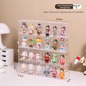 YOUKAMAN | Transparent Wall Mount Display Cabinet for Blind Boxes and Figurines