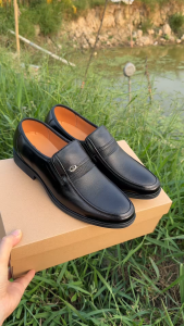 Giày Da Trung Niên mã CC Tặng Kèm 1 Đôi Tất và 1 Đôi Lót Giày