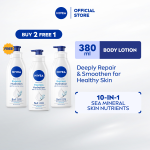 [BUY 2 FREE 1] NIVEA BODY LOTION - EXPRESS HYDRATION (3x380ml) (Losen Badan)