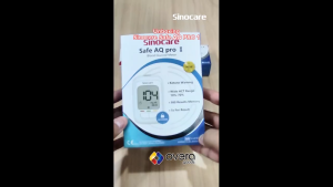 Alat Cek Gula Darah Sinocare Safe AQ Pro I - Paket 50 Strip atau 25 Strip - Paket Siap Pakai