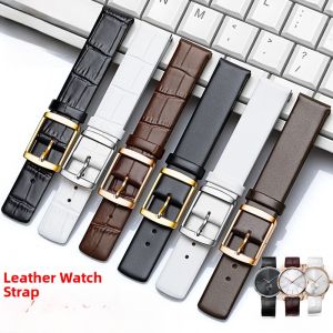 Woalmorn |  Genuine Leather Watch Band For Men And Women Suitable For Calvin Klein Day Word Buckle Non Original Cowhide Handbag Strap