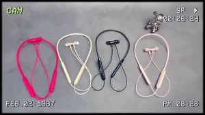 Disney QS-Q6 Bluetooth Earphone IPX5 Waterproof Sport Headset Magnetic Neckband Wireless Headphone With Mic for Android Mobile Phone