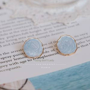 Mrs. GE Biba Van Gogh Vintage Oil Painting Sense Female Earrings