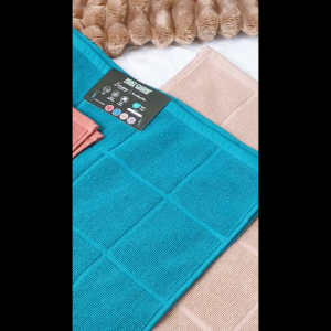 Jean Perry - Niki Cains Emery Towelling Mat - 100% Cotton 45cm x 75cm - Highly Absorbent - Soft - 100% Cotton - Bathroom Mat