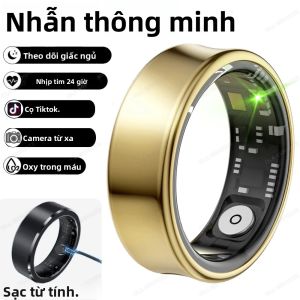 Nhẫn Thông Minh Samsung Galaxy Dành Cho Nam Nữ Với Điều Khiển Bằng Cử Chỉ Theo Dõi Nhịp Tim Giấc Ngủ Và Nhiều Chế Độ Thể Thao Hỗ Trợ Chụp Ảnh TikTok