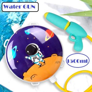 Water Gun Kids Outdoor Shooting Backpack Large High Pressure Water Jet Backpack Water Gun Beach Outdoor Games Kid
