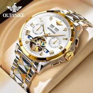 OLEVS | Skeleton Tourbillon Automatic Mens Watch Waterproof