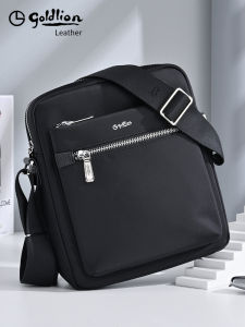 Goldlion Mens Fashion Backpack Commuter Large Capacity 2025 New Style Single Shoulder Bag Casual Leisure Soft Handle