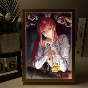 Masquerade Anime Saw-Themed Night Light Figure Collectible Gaming Room Atmosphere Lamp Gift Anime Cartoon Hanging Ornament