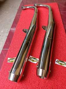 KNALPOT RX KING STANDAR RACING FULL CROME