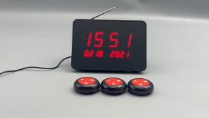 Wireless Restaurant Calling System Wireless Waiter Service Call Bell Button Table Pager System Support to Add More Buttons