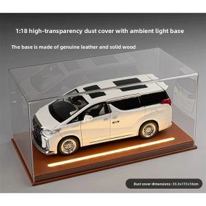 Real Wood Leather Car Model Display Dust Cover 1:18 1:24 Scale Toy Collectible Alcohol Cabinet Decoration Home Bestseller