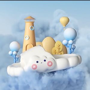 Sandal Wanita Korean Style Lucu Awan ootd Nyaman Empuk EVA Anti Slip Sendal Selop Cewek Terbaru 2024 Rumah Jelly Karet Tebal Fashion