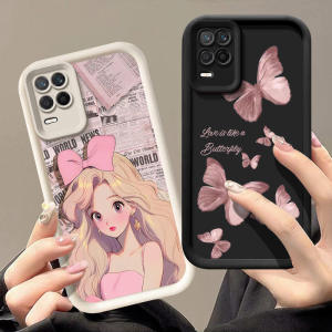 Cute Cartoon Anime Girl OPPO A78 4G Silicone Phone Case Protective Cover for Women Personality Korean Style Shockproof Soft Shell