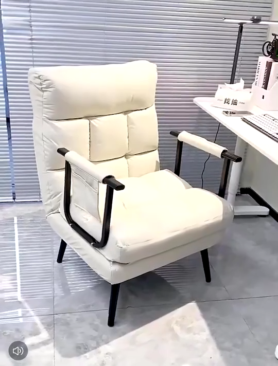 Folding lounge chair lazy sofa chair essential single bed for lunch break in the office
