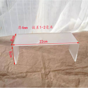 Acrylic Transparent Elevated Rack Desk Renovation Organizer Notebook Storage Hand-Made Layered Partition Kitchen Storage