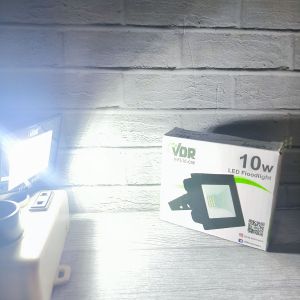 VDR V-FL10W LAMPU SOROT IP65 10W 10 WATT CAHAYA PUTIH COOL DAYLIGHT 6500K FLOOD LIGHT BAGUS KUALITAS TERJAMIN