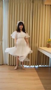 Dress Alviera Puffy Organza Size M L XL