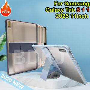 Matte Frosted Bracket Case for Samsung Galaxy Tab S11 2025 S10 Lite Fe A9 Plus 11" 8.7 S9 FE S8 S7 Plus 12.4 PC Shockproof Cover