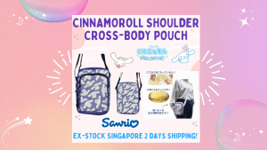 [Direct from Japan] Stock SG: 100% Original Sanrio Cinnamoroll Rainbow Crossbody & Shoulder Pouch