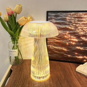 16 Colors Led Table Lamp Night Light Mushroom Night Lamp Jellyfish Bedside Room Desk Decor Rechargeable Night Light Xmas Gifts