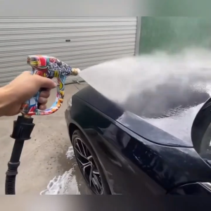 4000PSI Pressure Washer Gun with 5 Nozzles 1/4" Quick Connect for Karcher Lavor Bosch Car Washing Graffiti Design