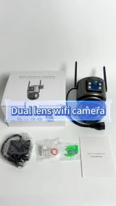 Wistino icsee 4K เลนส์คู่ Wifi กล้อง PTZ กลางแจ้งสองทางเสียงไร้สายกล้องวงจรปิดรักษาความปลอดภัยกล้องวงจรปิดติดตามอัตโนมัติกล้อง IP XMEYE