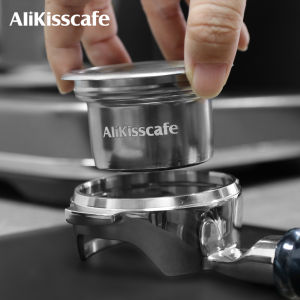 AliKisscafe 58mm to 49mm Step Down Filter Basket Kit Screen Tamper For Bottomless Portafilter Espresso Accessories Barista Tools
