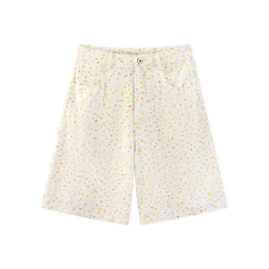 JNXS | Casual Shorts with Star Print and Relaxed Wide Leg Design